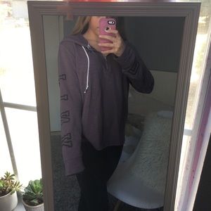 Pink vs half zip hoodie